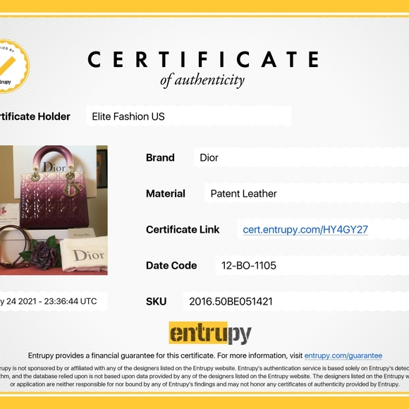 Lady Dior purple white silver hard ware medium bag - Picture 11 of 14